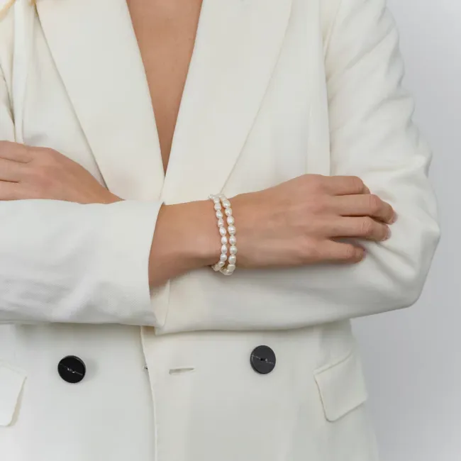 Bratara Aur14K Premium cu perle de cultura