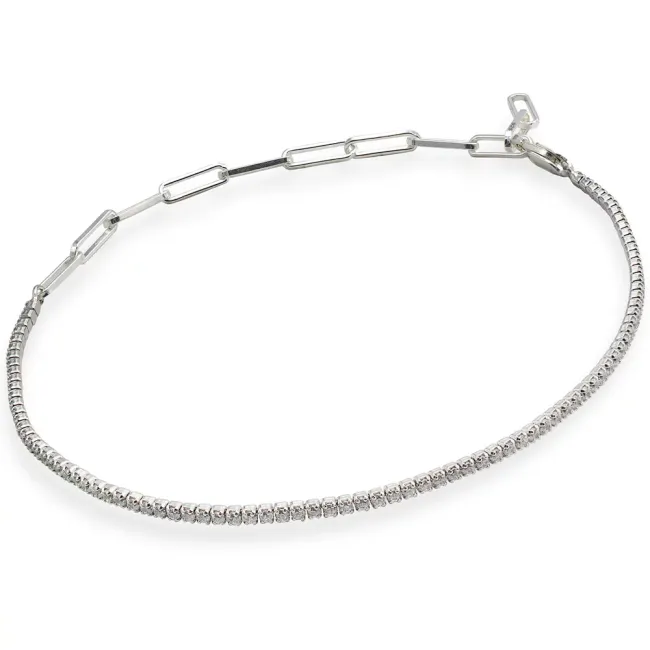 Bratara Tennis de picior, Argint 925 Premium picture - 5