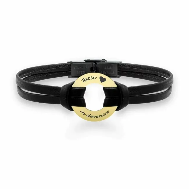 Bratara barbat din Aur 14K Premium, personalizata cu gravura (20 mm)
