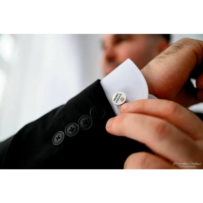 Butoni personalizati, Inox Premium hipoalergenic, rotunzi (15 mm)