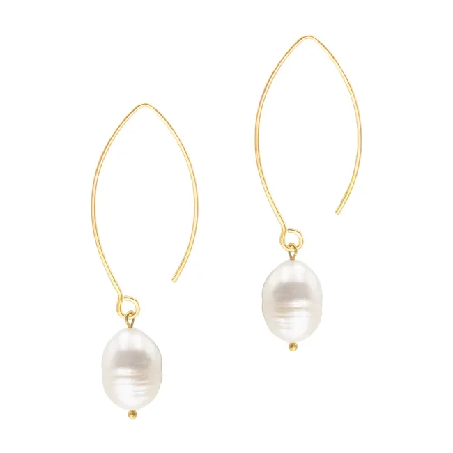 Cercei lungi Argint 925 Premium dama - perle de cultura (11 mm)
