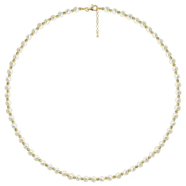 Colier Argint 925 Premium - bilute si perle de cultura