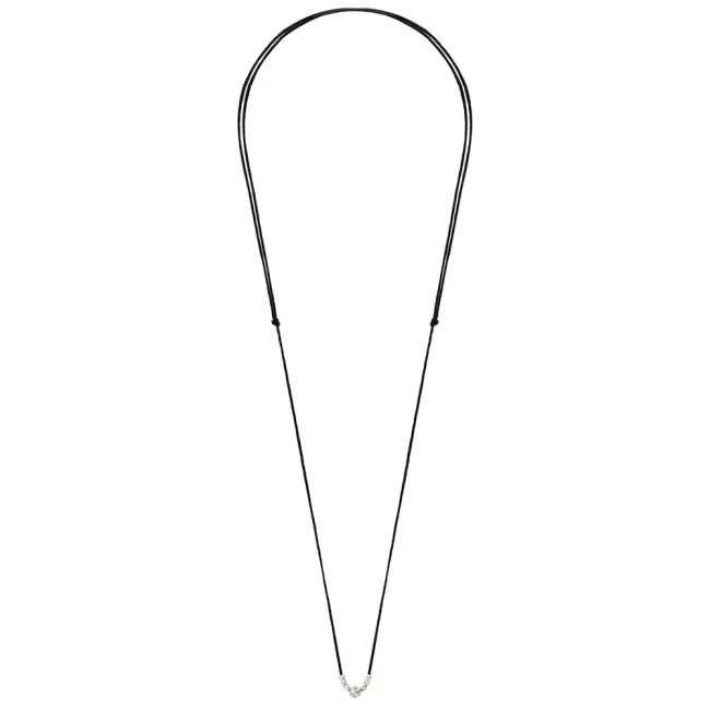 Colier Argint 925 Premium - snur reglabil si bilute striatii