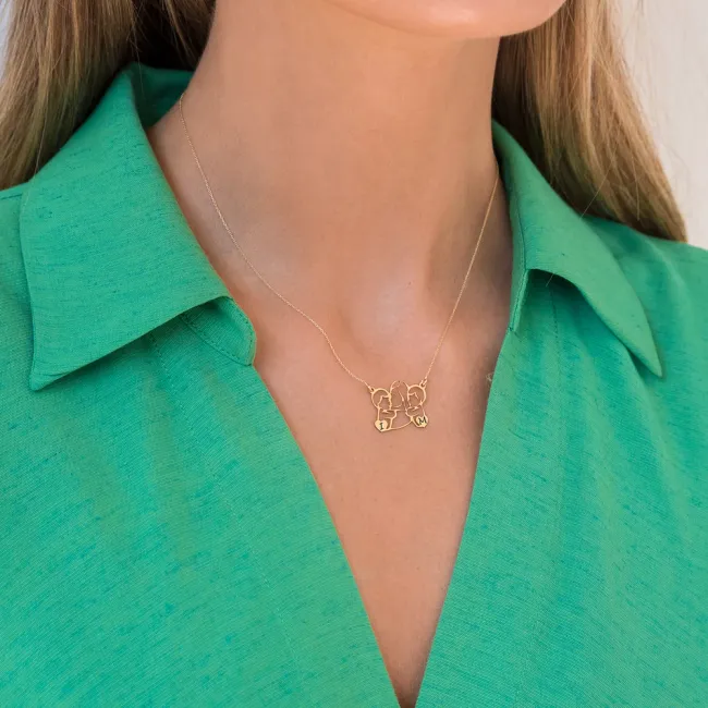 Lantisor Aur dama, modelul tau personalizat