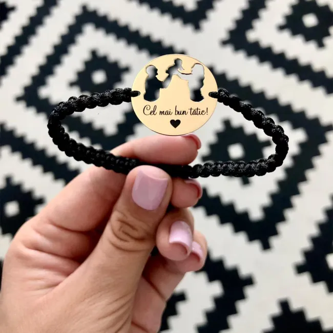 Bratara din Aur 14K Premium, personalizata cu gravura picture - 9
