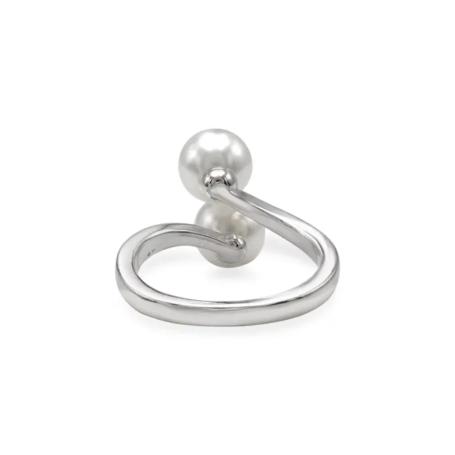 Inel reglabil Argint 925 Premium cu perle picture - 5
