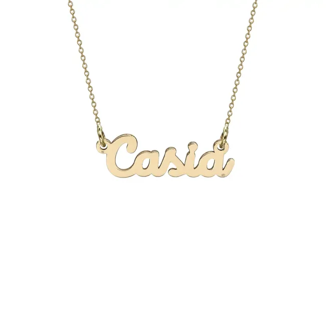 Lantisor cu nume, Aur 14K Premium, pentru copii (2-14 ani)