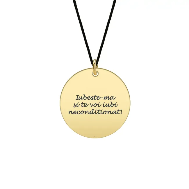 Pandantiv personalizat, Argint, banut (19 mm)